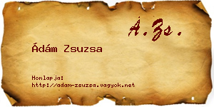 Ádám Zsuzsa névjegykártya